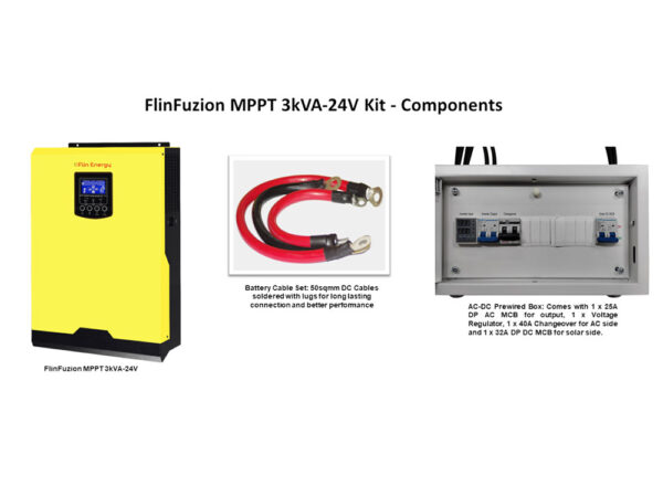 FlinFuzion MPPT 3kVA-24V Solar Inverter - Image 5