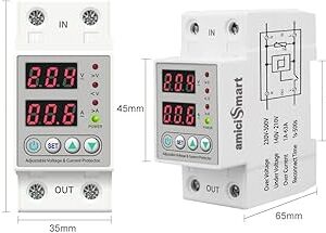 Amici 63A Voltage Monitoring Relay with automatic under and over voltage cutoff and reconnect