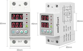Amici 63A Voltage Monitoring Relay with automatic under and over voltage cutoff and reconnect