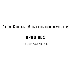 Flin GPRS Monitoring Solution Manual
