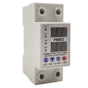 FEEO 63A Voltage Monitoring Relay with automatic under and over voltage cutoff and reconnect