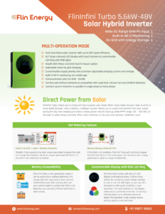FlinInfini Turbo MPPT 6kW-48V Solar Hybrid Inverter