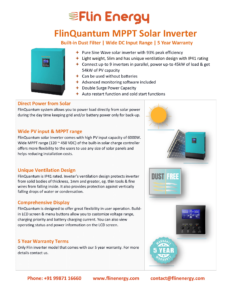 FlinQuantum MPPT 5kVA-48V Solar Inverter