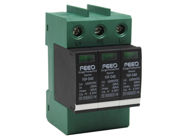 FEEO DC SPD 1000V 3 Pole 20-40kA Type 2