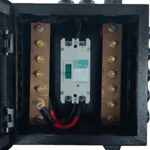 250A DC Busbar Box for Battery Bank Parallel Connection | 550V DC MCCB Integrated