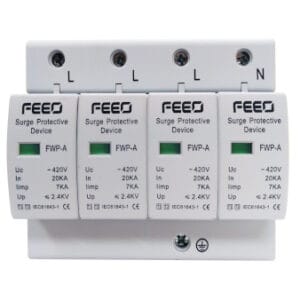 FEEO AC SPD Four Pole 20-40kA Type 1+2